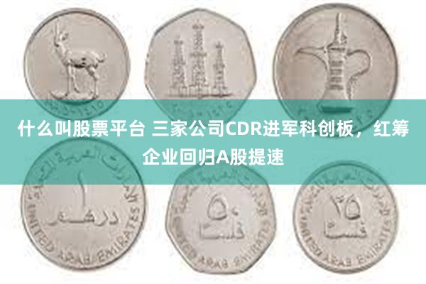 什么叫股票平台 三家公司CDR进军科创板，红筹企业回归A股提速