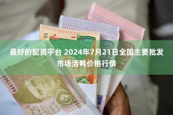 最好的配资平台 2024年7月21日全国主要批发市场活鸭价格行情